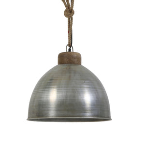 Hanging Lamp Silver Wood by Melanie Interior Design