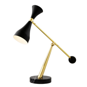 Table Lamp Cordero Polished Brass Finish by Melanie Interior Design