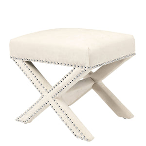 مقعد Perugia Ecru Velvet من تصميم Melanie Interior Design