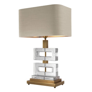 Table Lamp Umbria Vintage Brass Finish by Melanie Interior Design