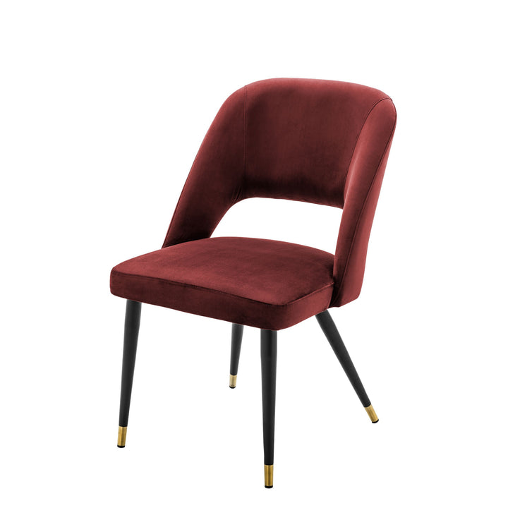 Dining Chair Cipria Roche Bordeaux Velvet by Melanie Interior Design