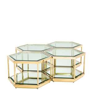 Coffee Table Sax Gold Finish by Melanie Interior Design