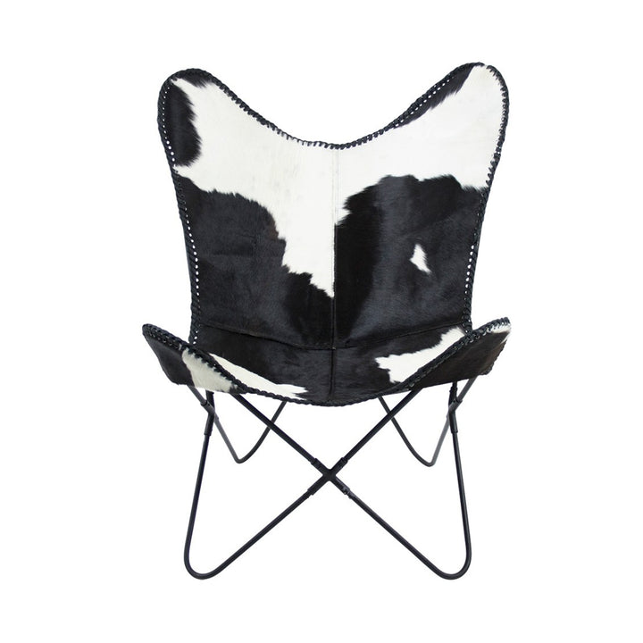 Butterfly Chair Cow Black by Melanie Interior Design