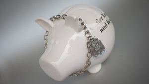 Piggy Bank with Padlock by Melanie Interior Design
