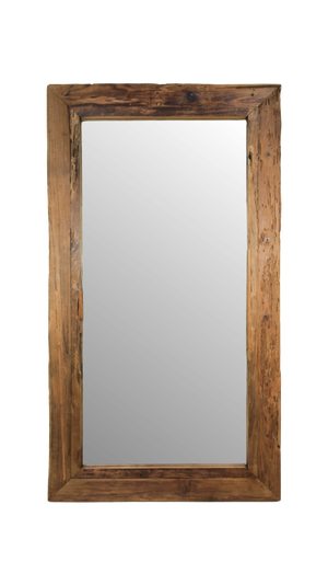 مرآة حائط بإطار ريفي من ميلاني للتصميم الداخلي