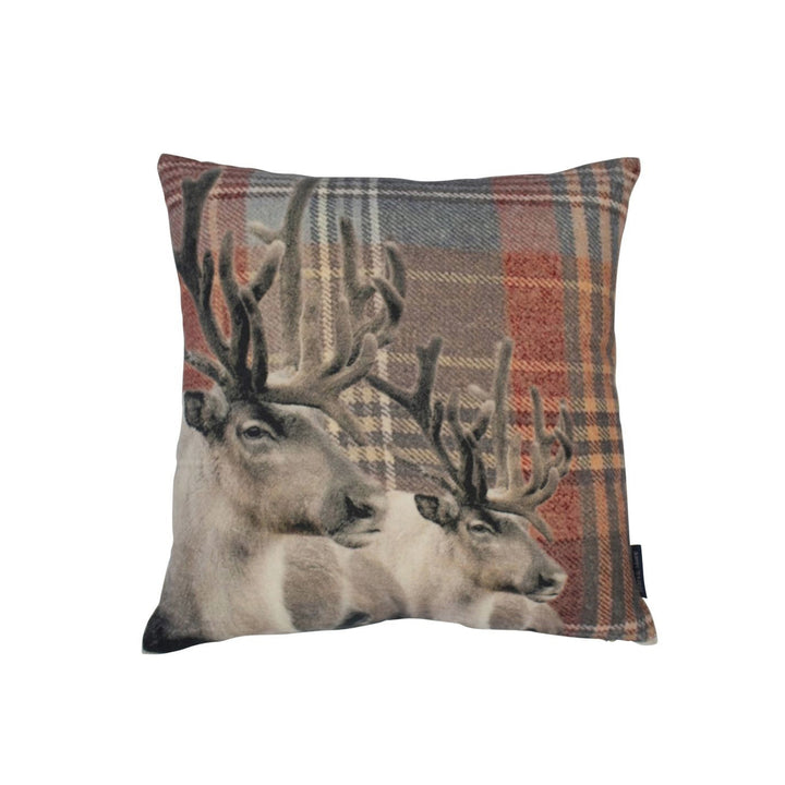 Pillow Deer Red Set Of 2 by Melanie Interior Design